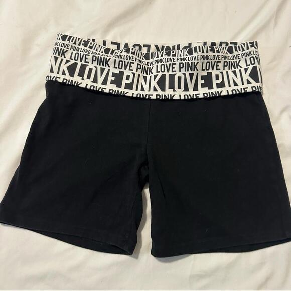 Y2K PINK Victoria Secret YOGA SHORTIE SHORTS - Picture 2 of 4